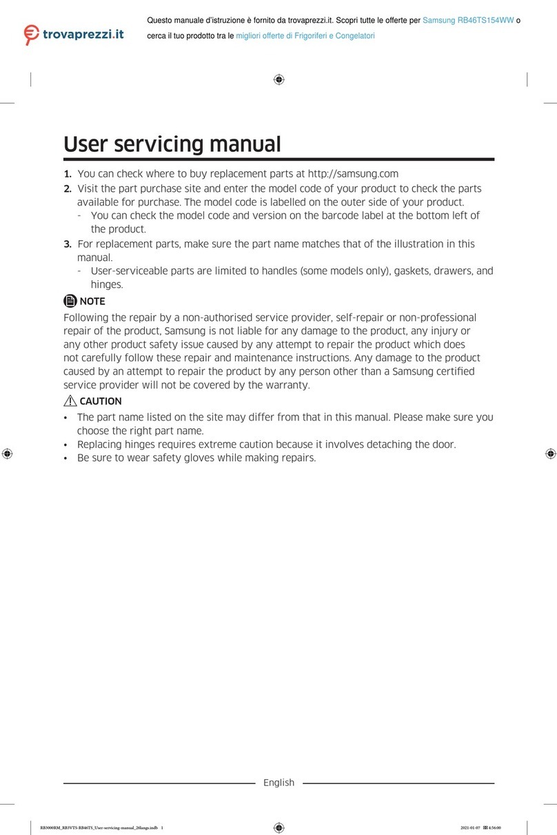 Samsung RB46TS154WW User manual