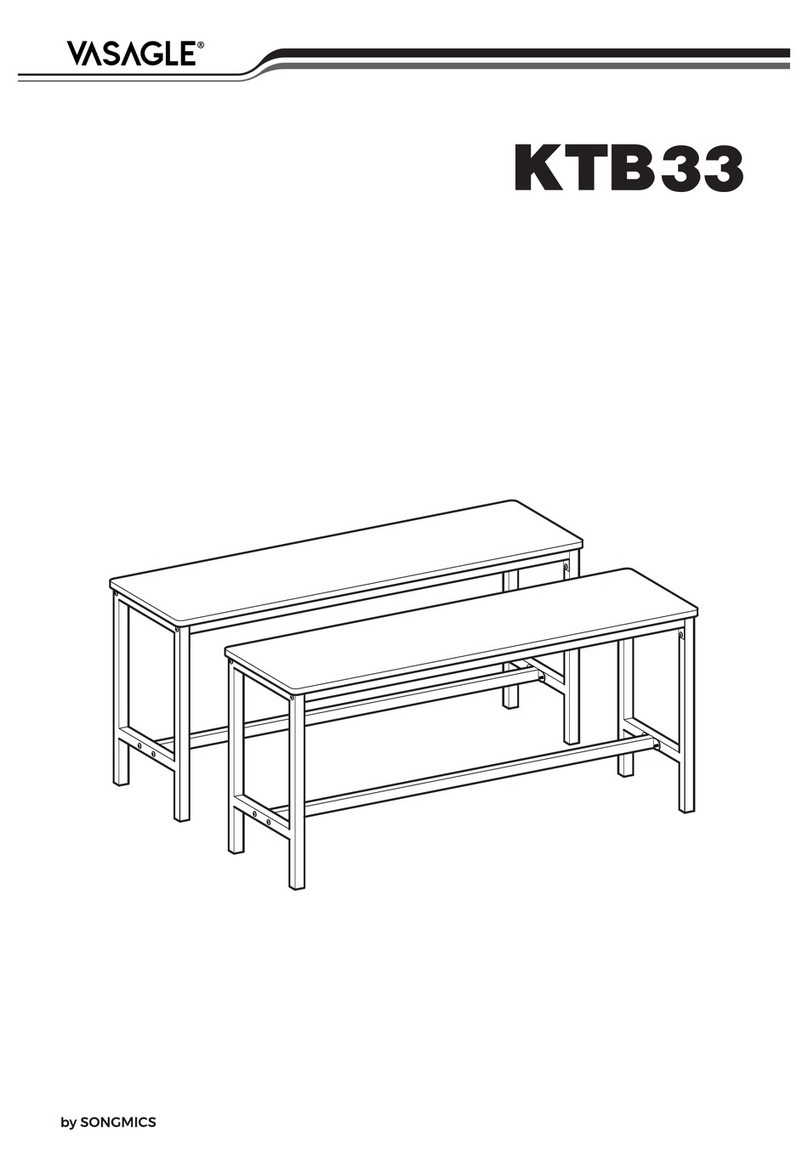 Songmics VASAGLE KTB33 quick start guide