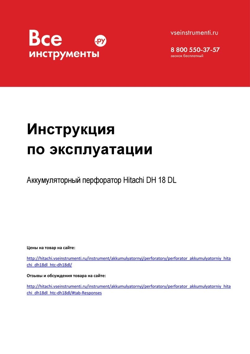 Hitachi Koki DH 18DSL User manual