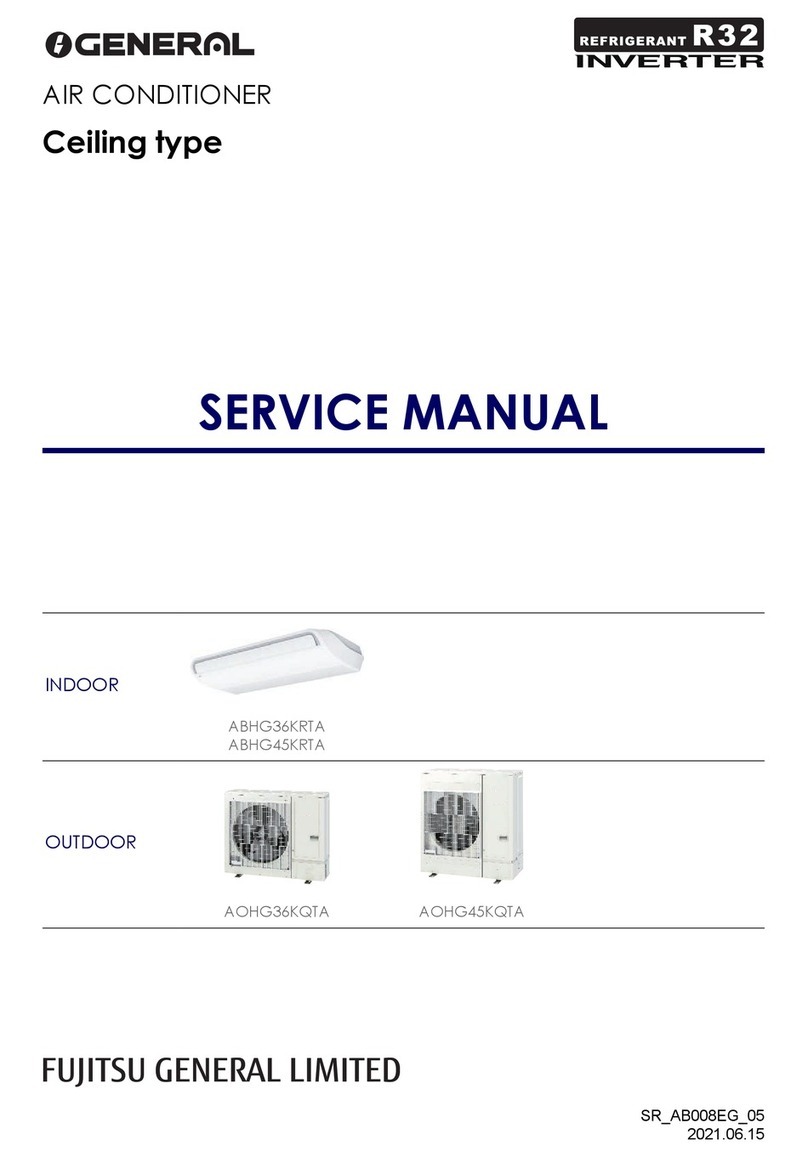 Fujitsu GENERAL ABHG36KRTA Service manual