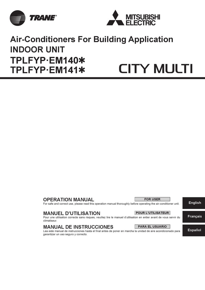 Mitsubishi Electric TRANE CITY MULTI TPLFYP EM140 Series User manual