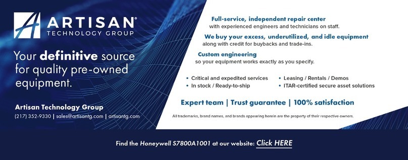 Honeywell S7800A1001 manual