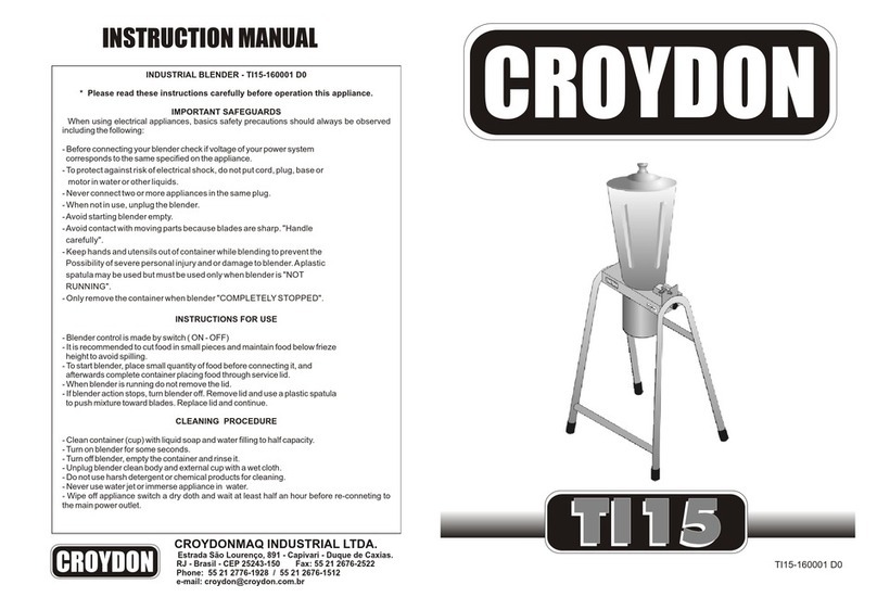 croydon TI15-160001 D0 User manual