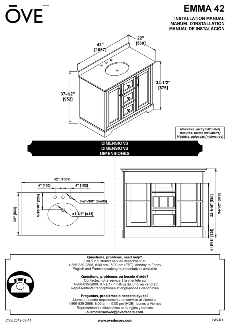 OVE EMMA 42 User manual