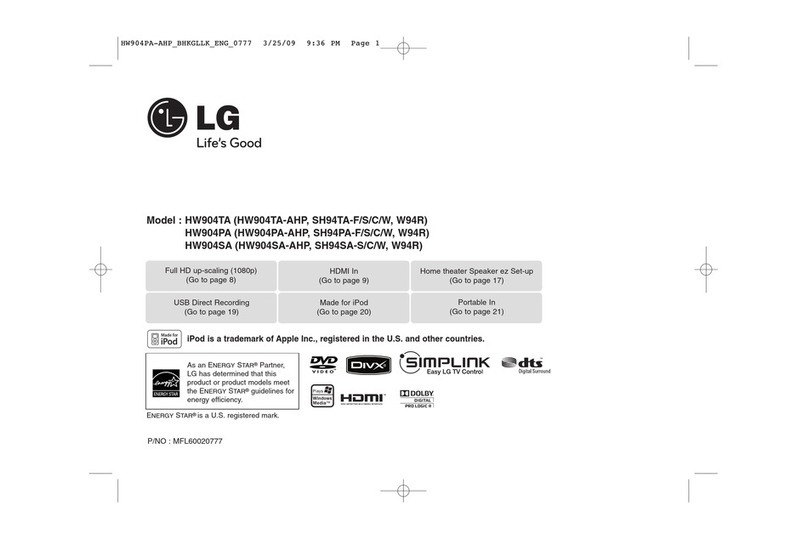 LG HW904TA-AHP manual