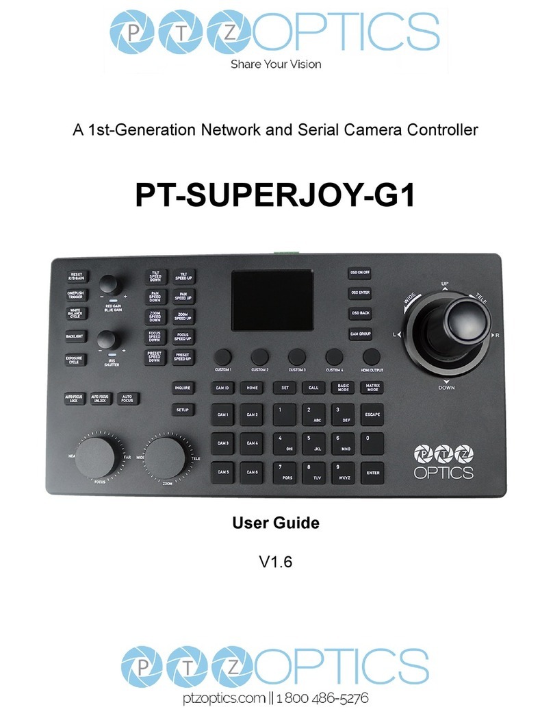 PTZOptics PT20XSE-PRODUCER-JOY4 user guide
