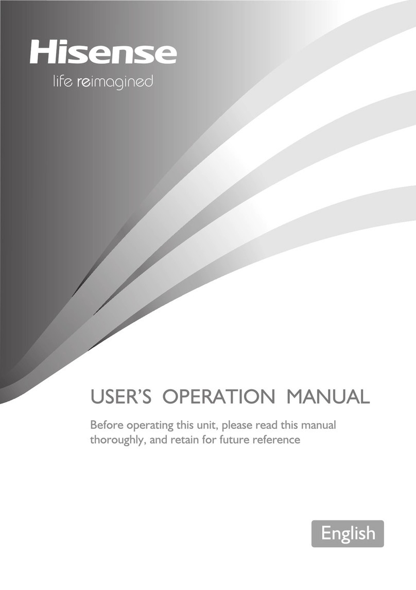 Hisense FMN486W20S User's operation manual Hisense FMN486W20S User's operation manual