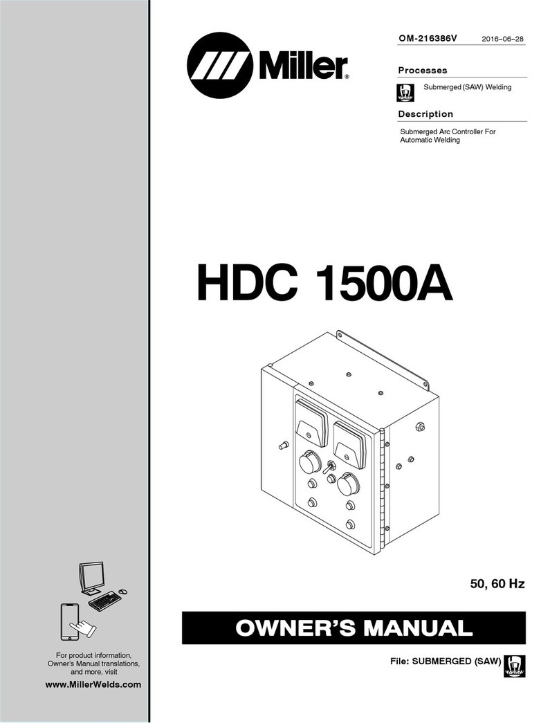 Miller HDC 1500A User manual