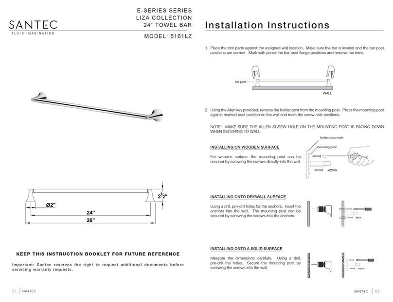 Santec LIZA 5161LZ75 installation instructions