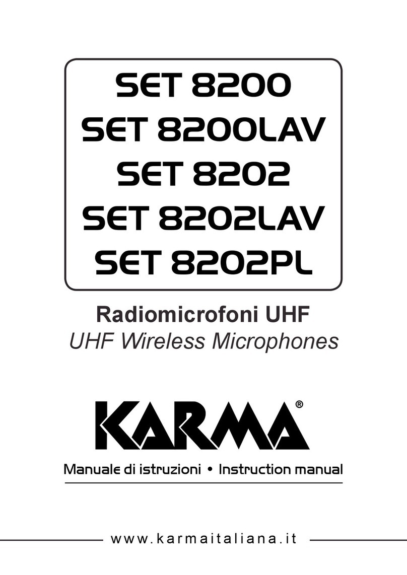 Karma SET 8200LAV User manual Karma SET 8200LAV User manual