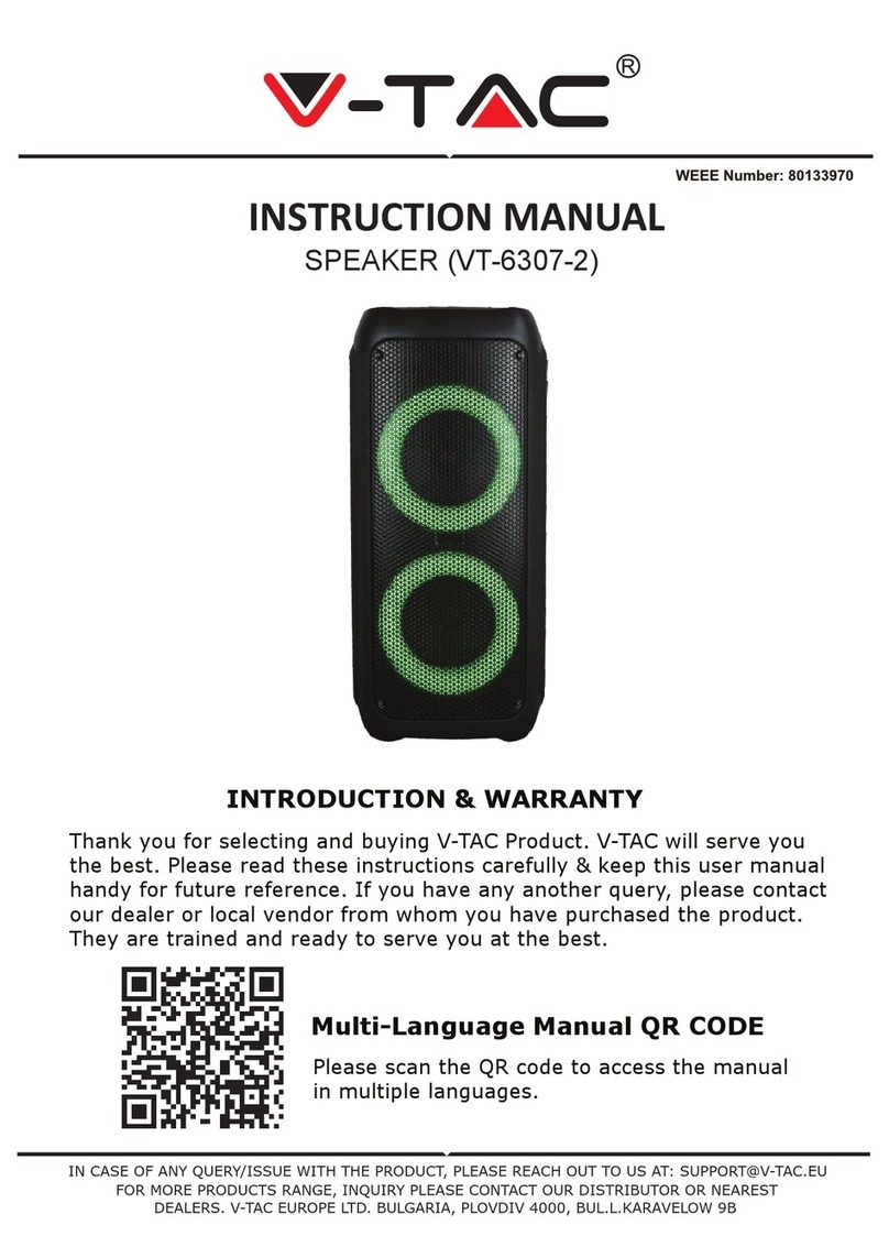 V-TAC VT-6307-2 instruction manual