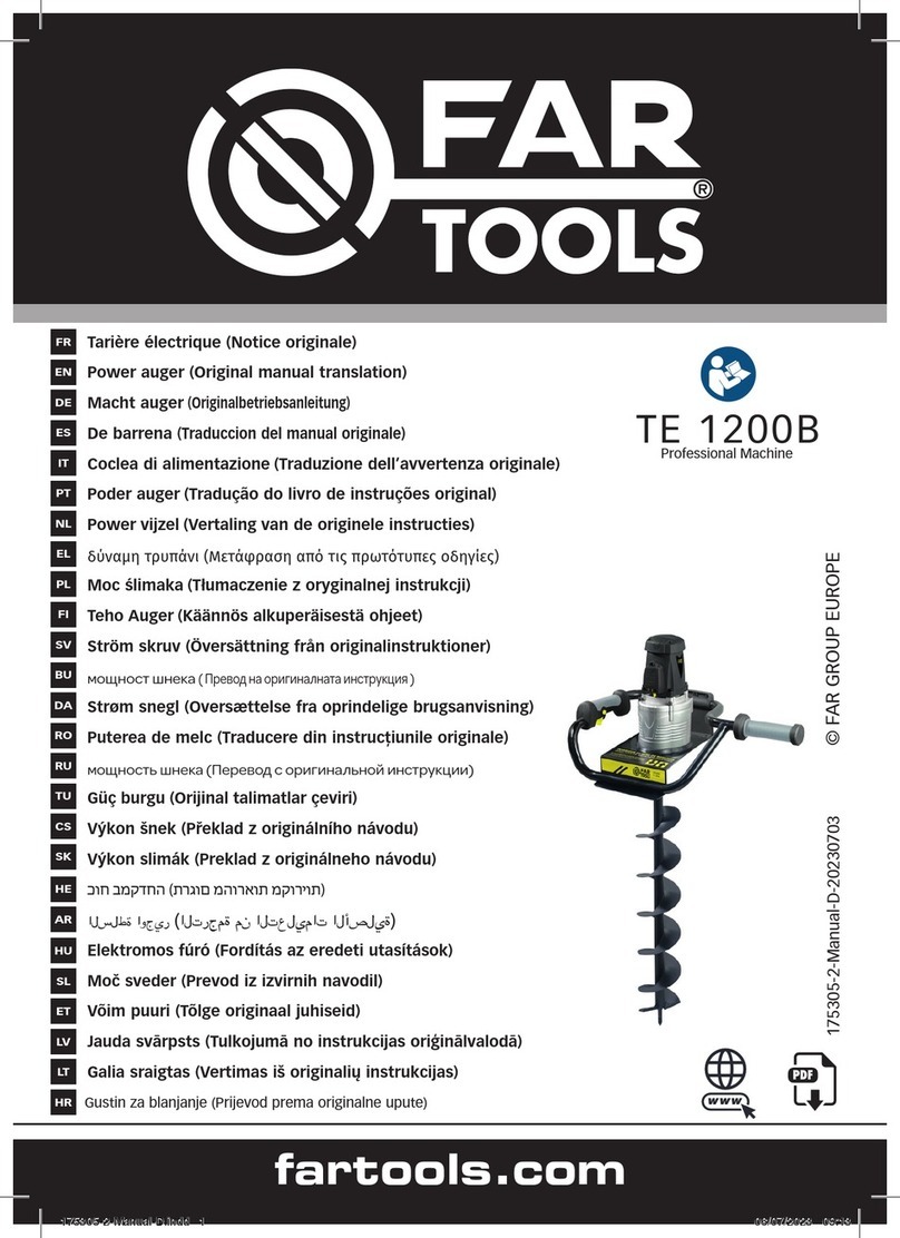 Far Tools TE 1200B instruction manual