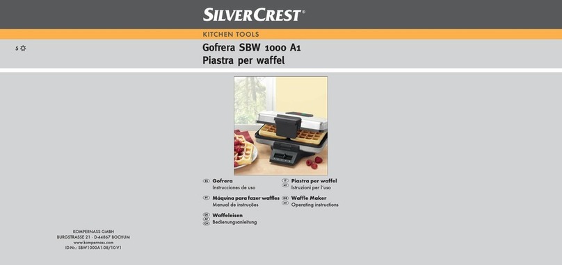Silvercrest Gofrera SBW1000A1-08/10-V1 User manual Silvercrest Gofrera SBW1000A1-08/10-V1 User manual