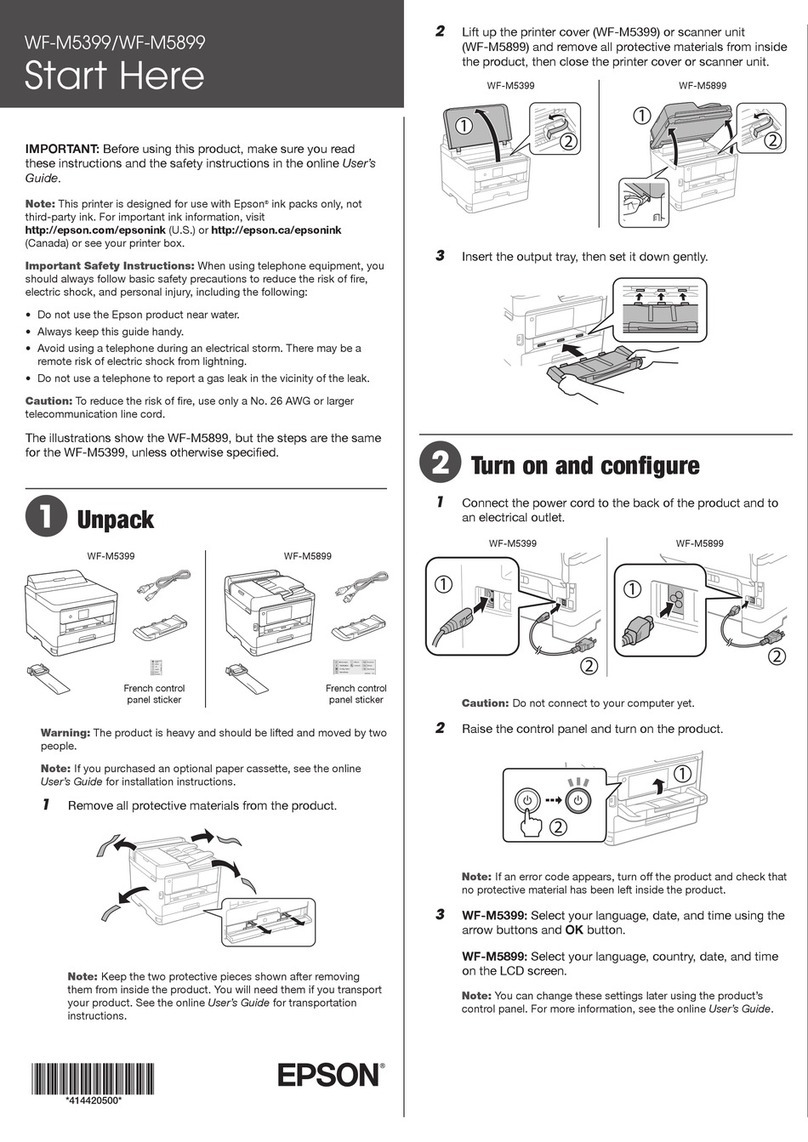 Epson WF-M5399 Instruction Manual