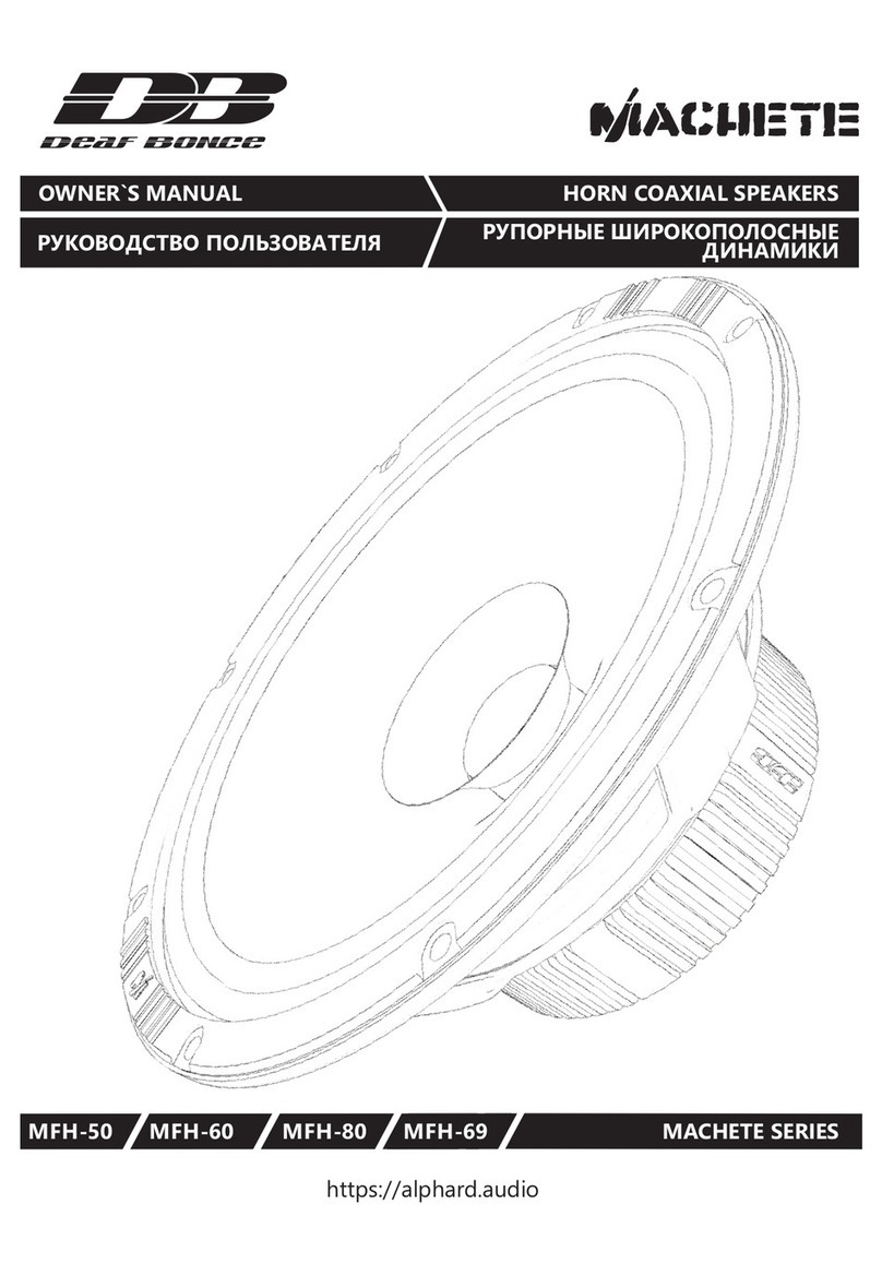 Deaf Bonce MFH-50 owner's manual