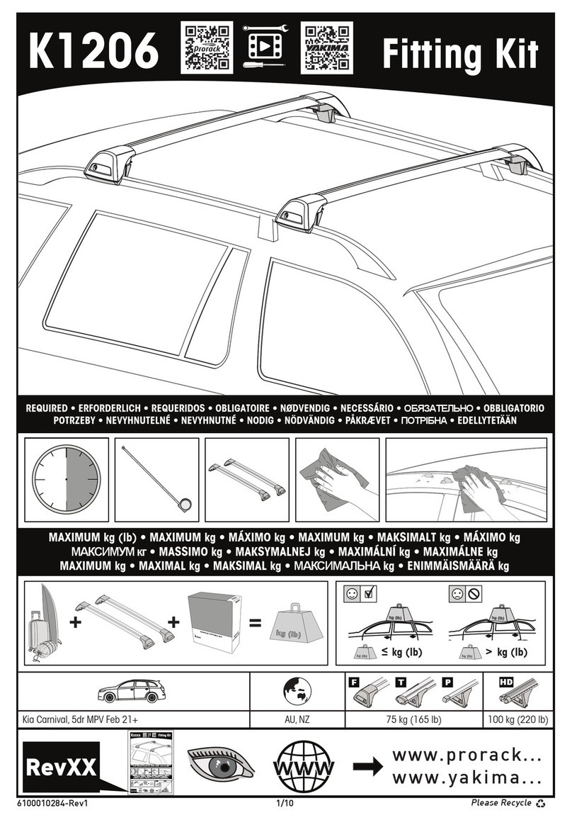 Prorack K1206 User manual