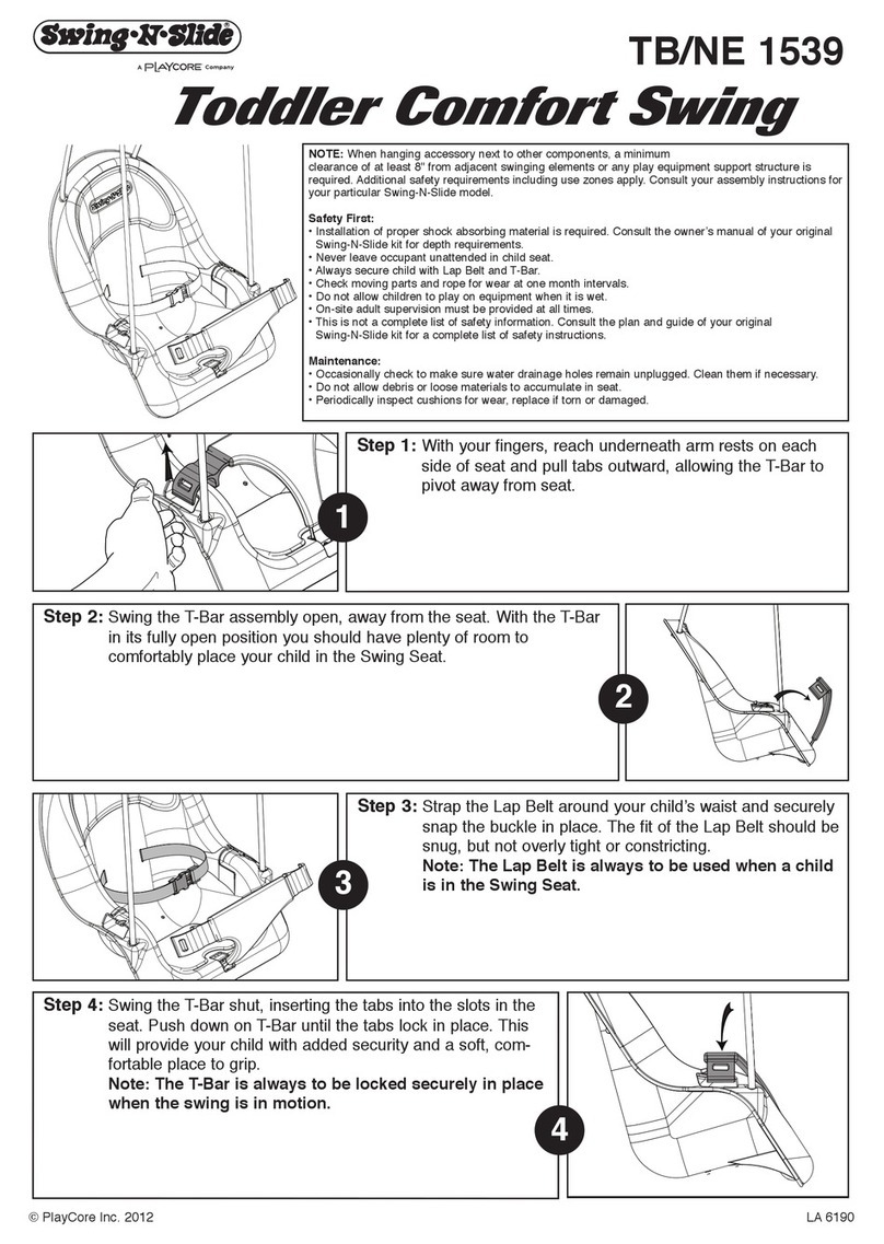 Playcore Swing N Slide NE 1539 instruction manual