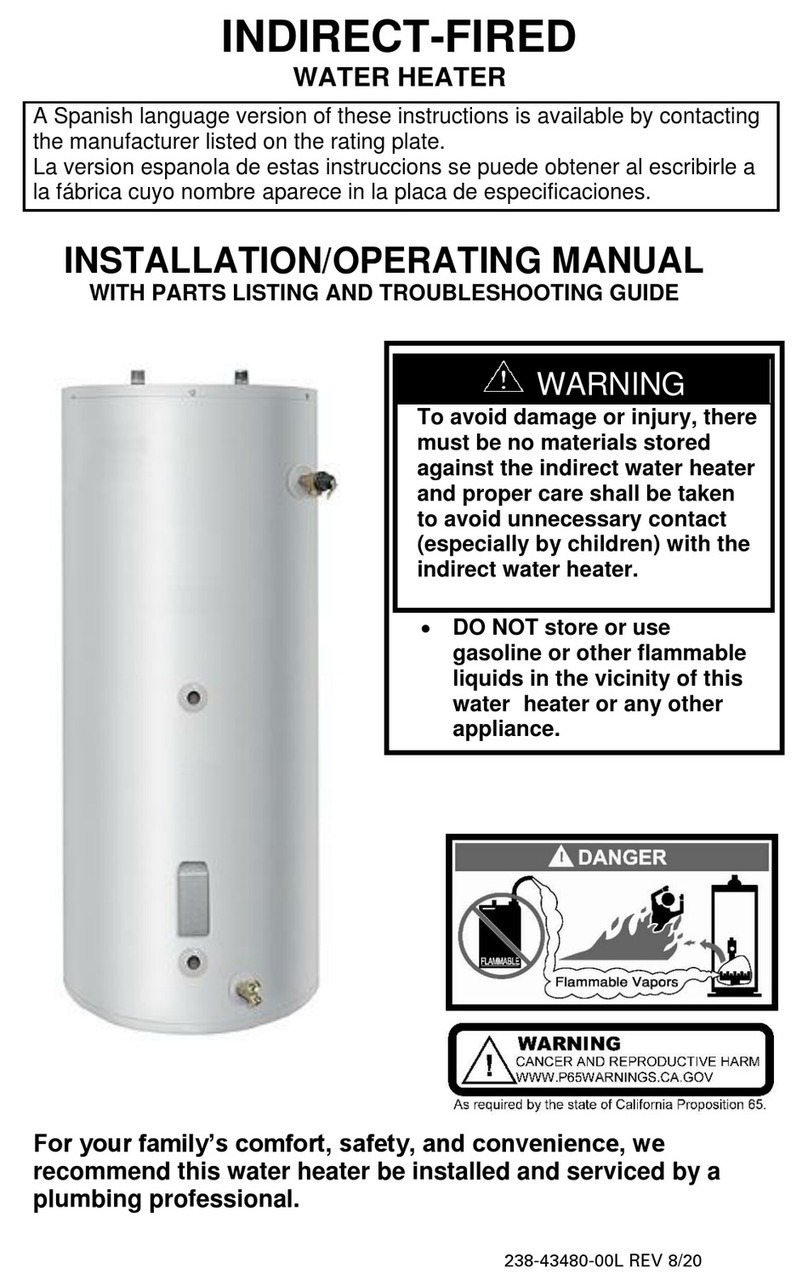Bradford White SW-2-40R-L User manual Bradford White SW-2-40R-L User manual