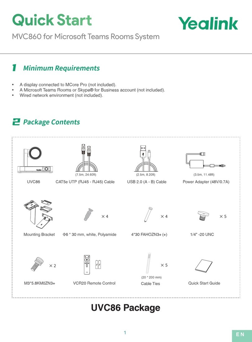 Yealink MVC860-C5-713 quick start