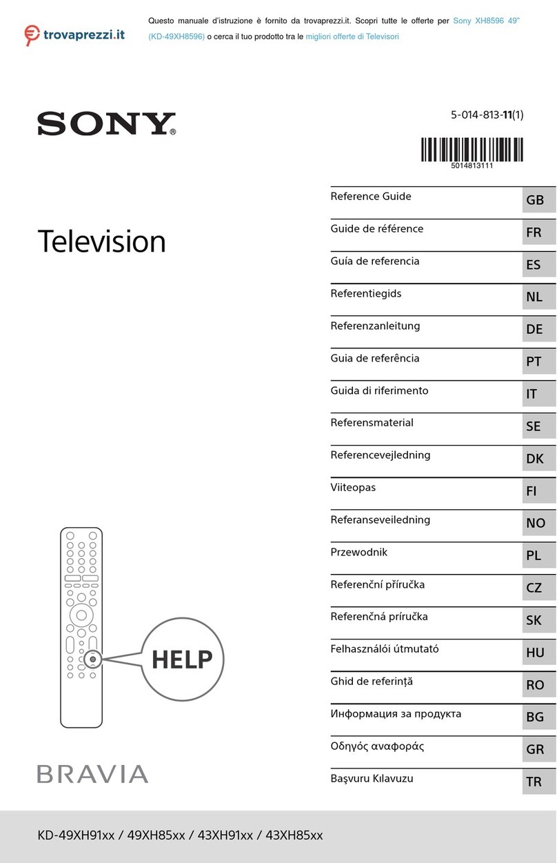 Sony BRAVIA KD-49XH8596 User manual