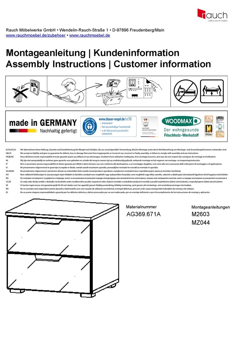 Rauch M2603 Assembly instructions