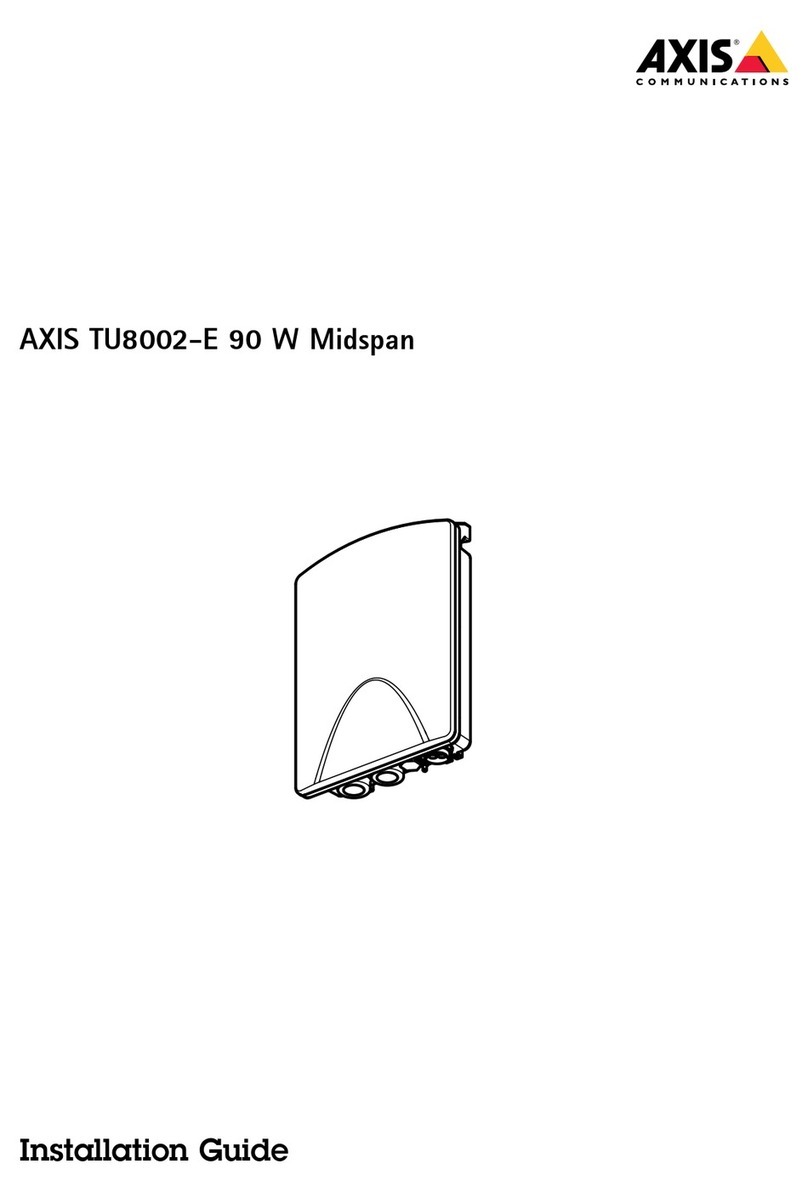 Axis TU8002-E installation guide
