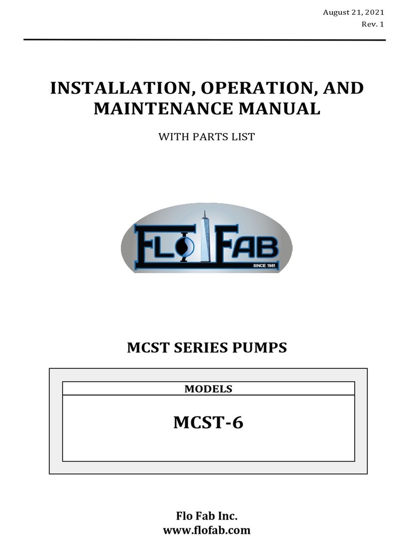 Flofab MCST Series Installation, operation and maintenance manual