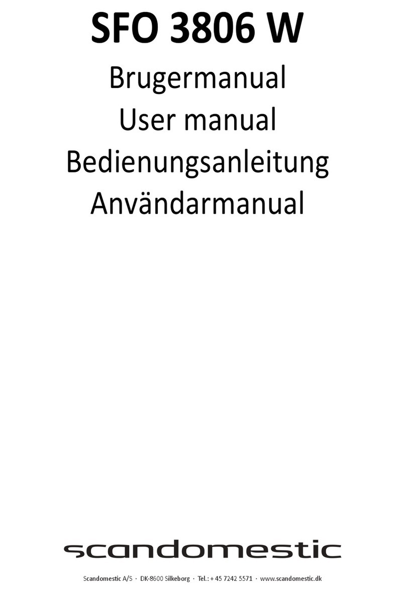 Scandomestic SFO 3806 W user manual