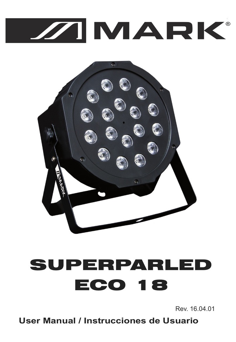 Mark SUPERPARLED ECO 18 user manual Mark SUPERPARLED ECO 18 user manual