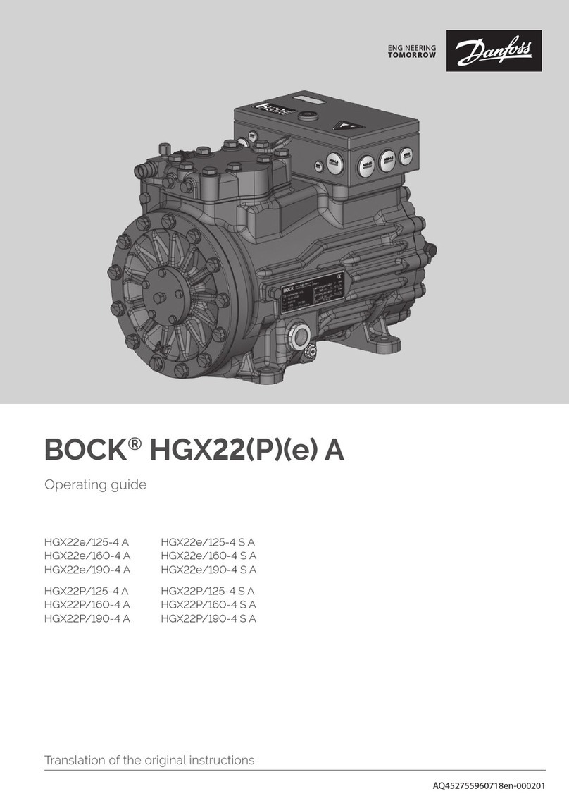 Danfoss BOCK HGX22e/125-4 A User manual