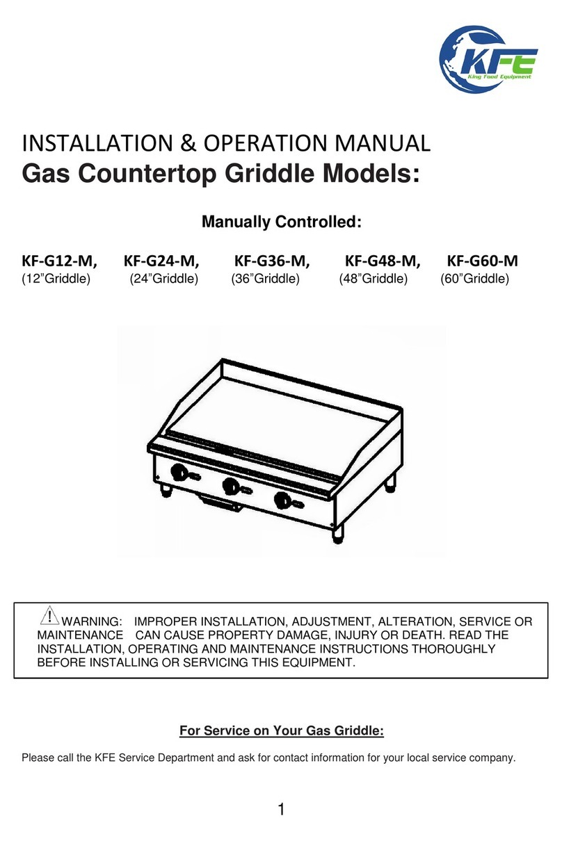 KFE KF-G12-M Installation & operation manual