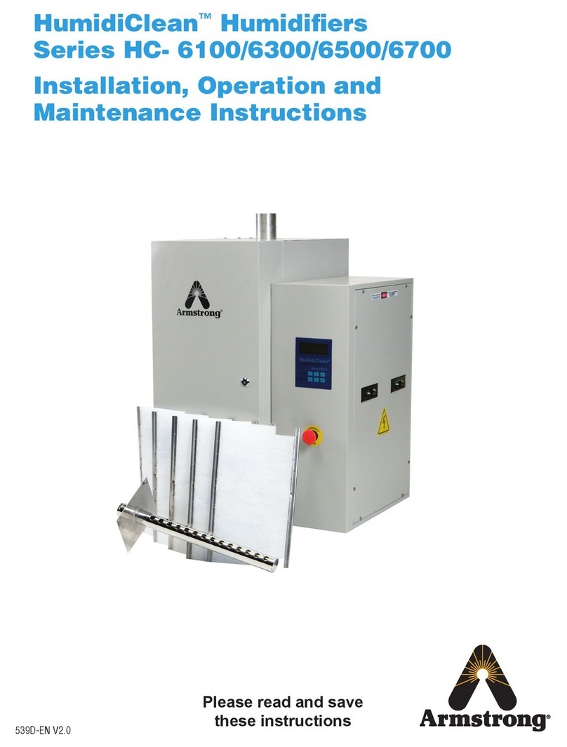 Armstrong HumidiClean HC-6000 Series Installation, operation and maintenance instructions Armstrong HumidiClean HC-6000 Series Installation, operation and maintenance instructions