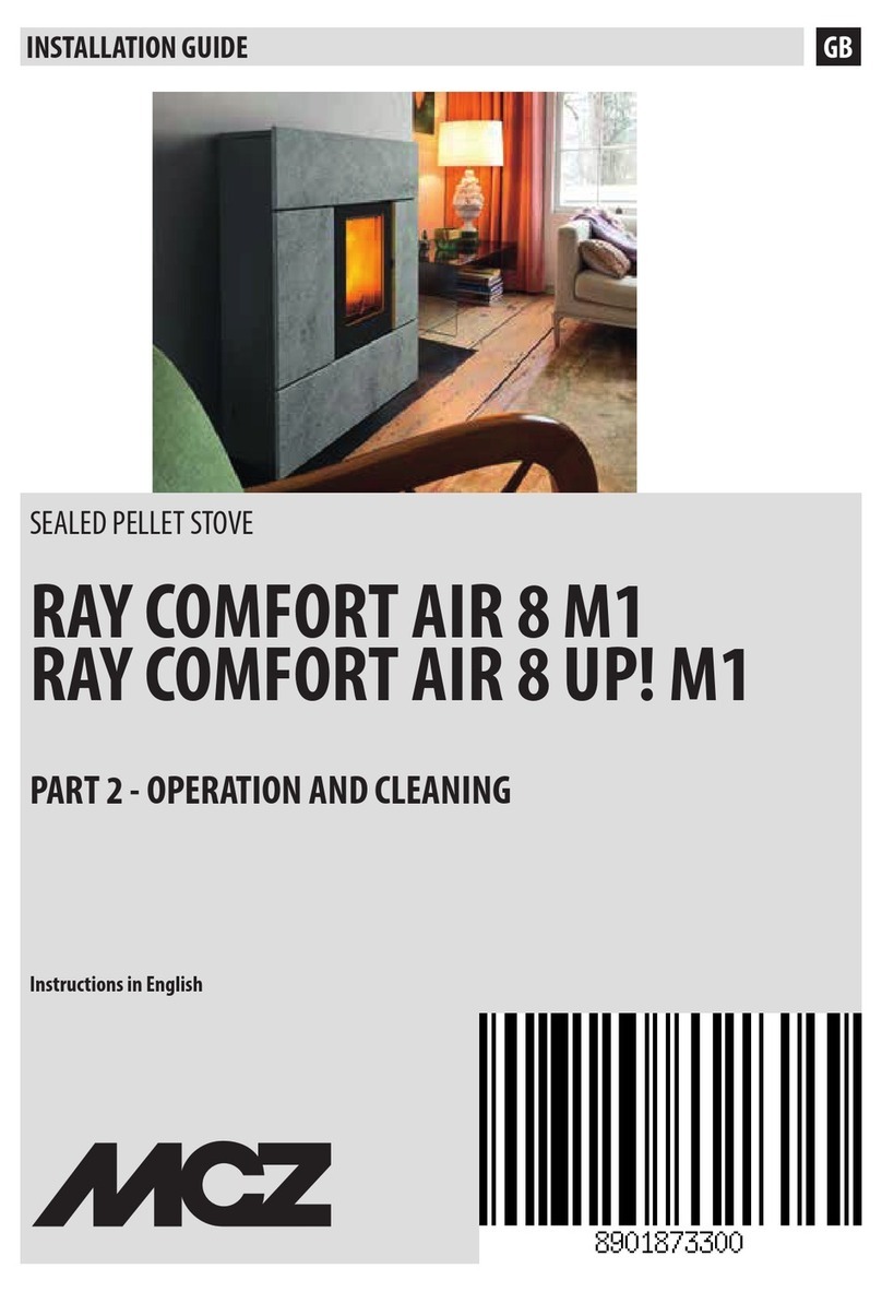 MCZ RAY COMFORT AIR 8 M1 User manual