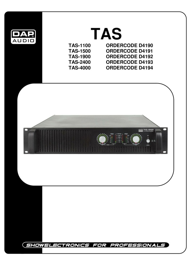 DAPAudio TAS-1500 manual