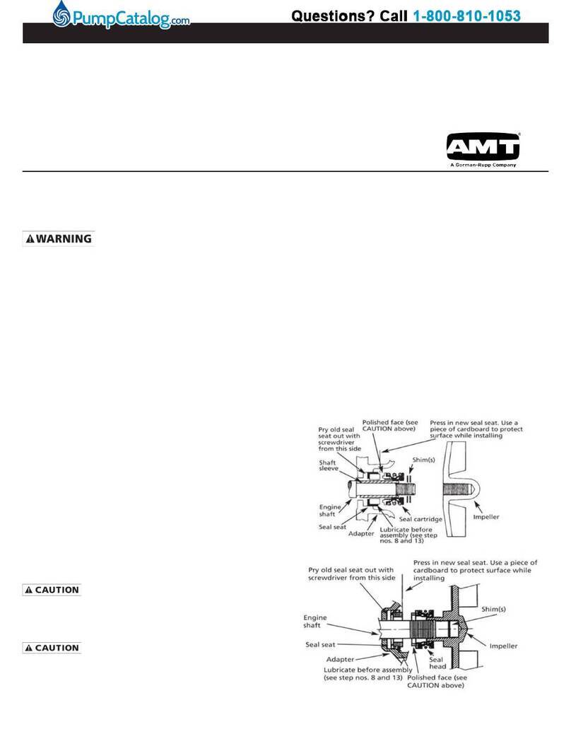 Gormann-Rupp Pumps AMT 422 Series Specifications information and repair parts manual Gormann-Rupp Pumps AMT 422 Series Specifications information and repair parts manual