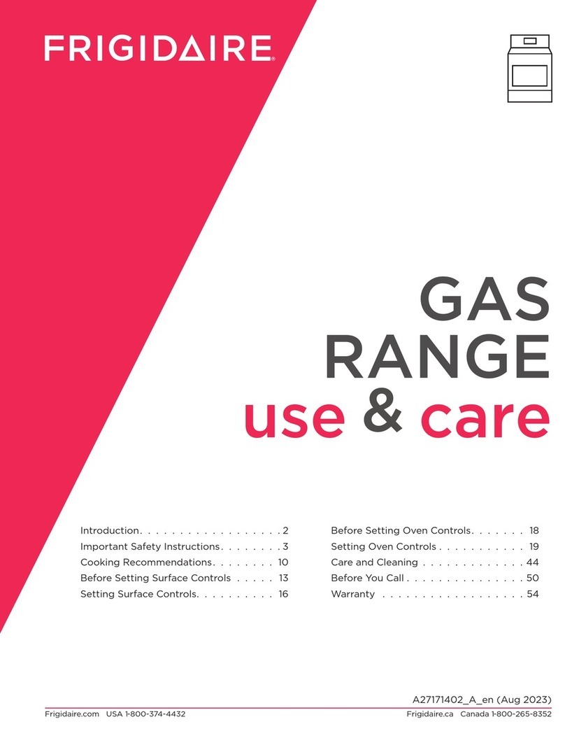 Frigidaire GCRG3060BF Owner's manual