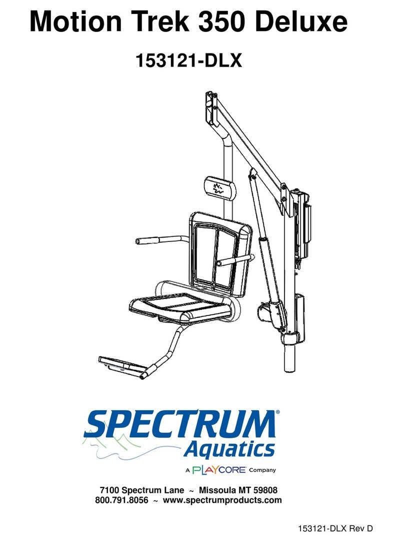 Playcore SPECTRUM Aquatics Motion Trek 350 Deluxe manual