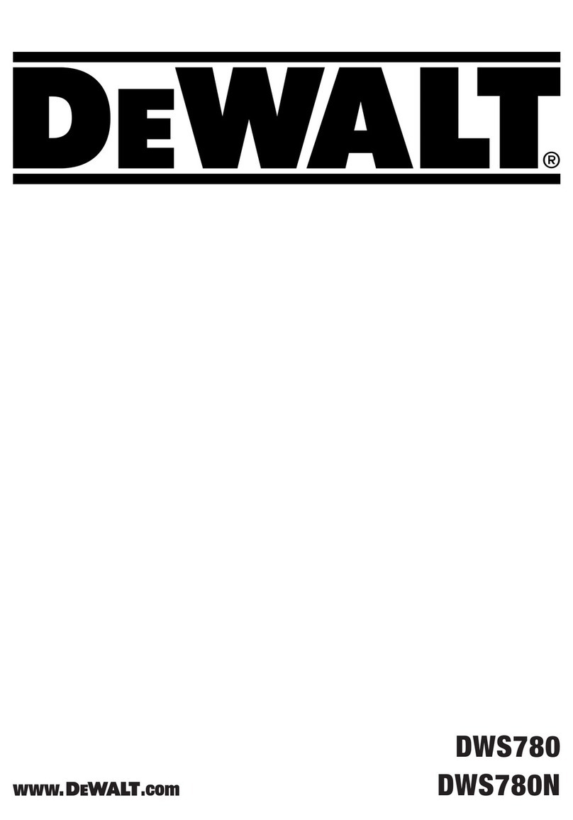 DeWalt DWS780N User manual
