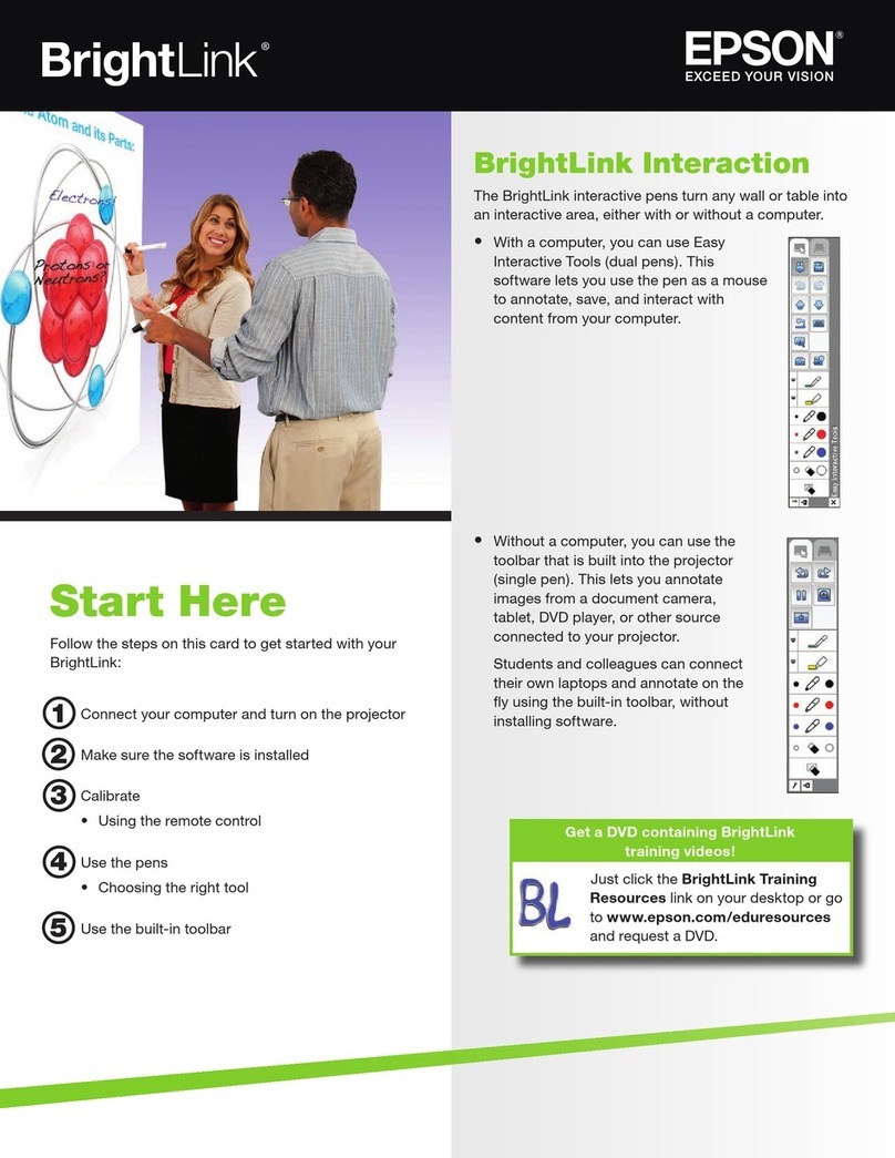 Epson BrightLink 480i Instruction Manual