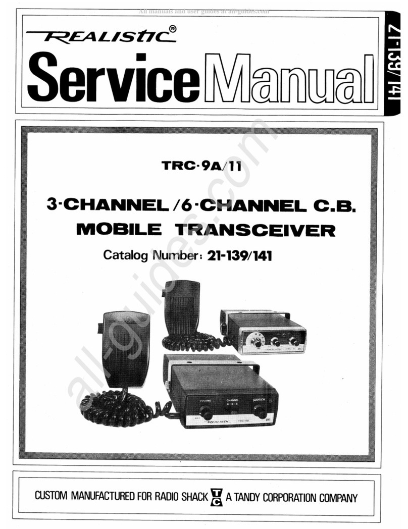 Realistic TRC-9A User manual Realistic TRC-9A User manual