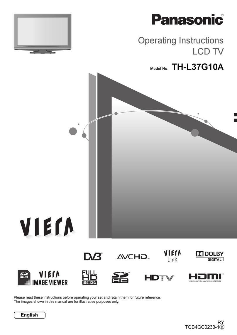 Panasonic VIERA TH-L37G10A User manual Panasonic VIERA TH-L37G10A User manual