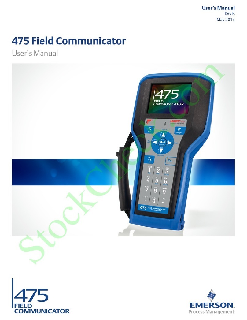 Emerson 475 User manual