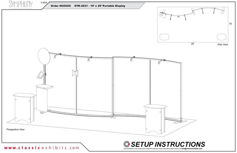 Classic Exhibits SYMPHONY SYK-2021 Setup instructions Classic Exhibits SYMPHONY SYK-2021 Setup instructions