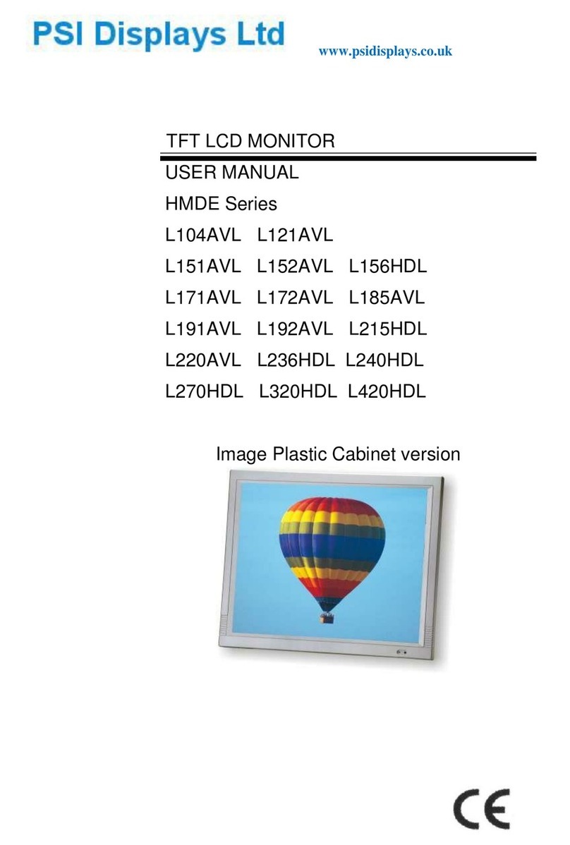 PSI Displays L104AVL User manual