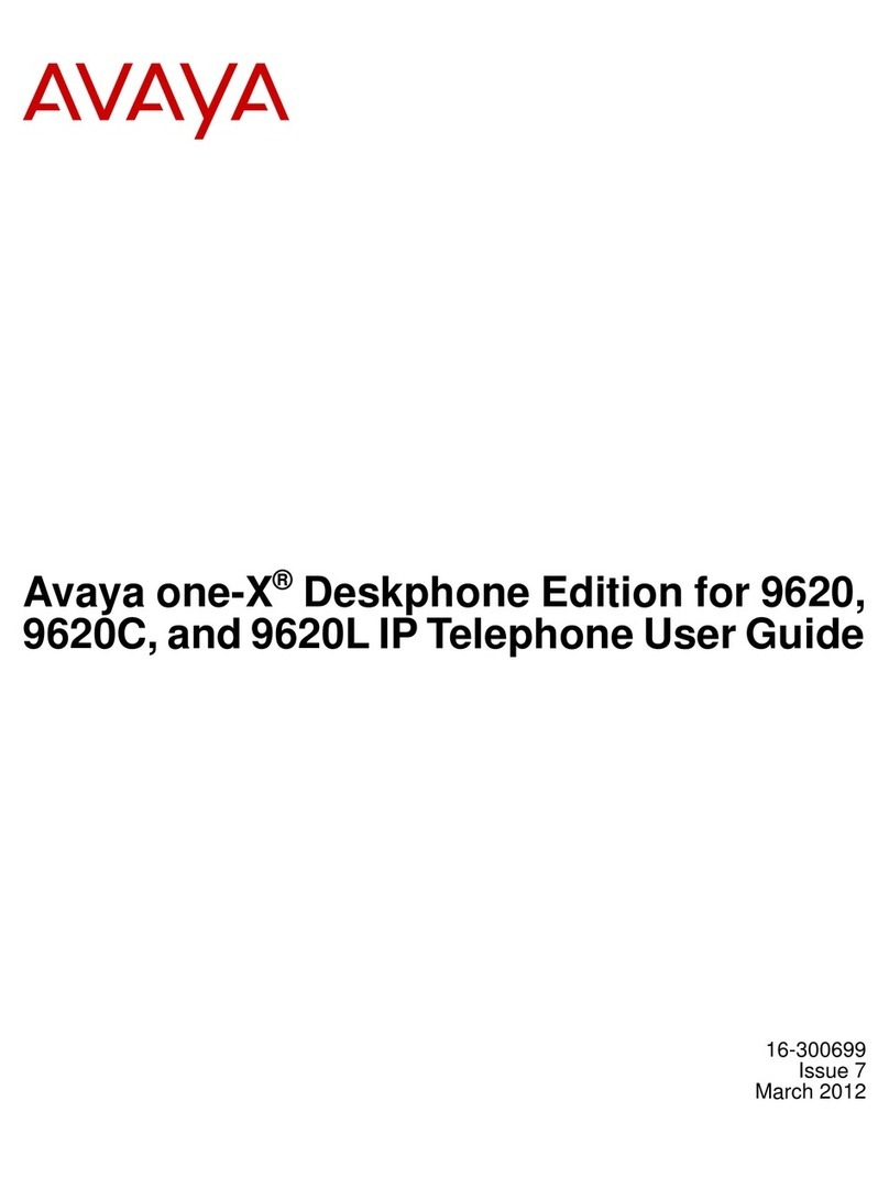 Avaya one-X 9620C User manual