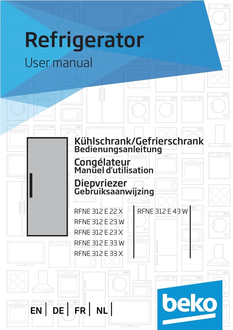 Beko RFNE 312 E 22 X User manual
