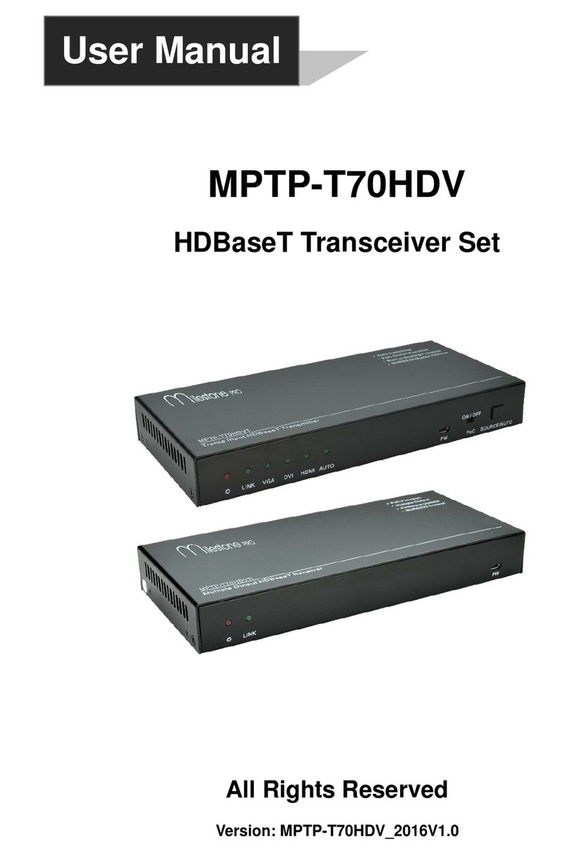 Milestone pro MPTP-T70HDV user manual