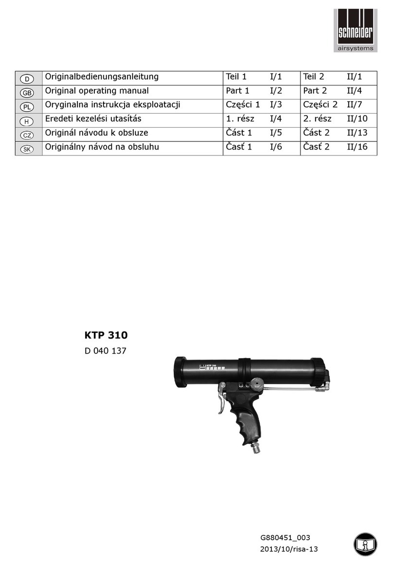 Schneider Airsystems KTP 310 Installation instructions