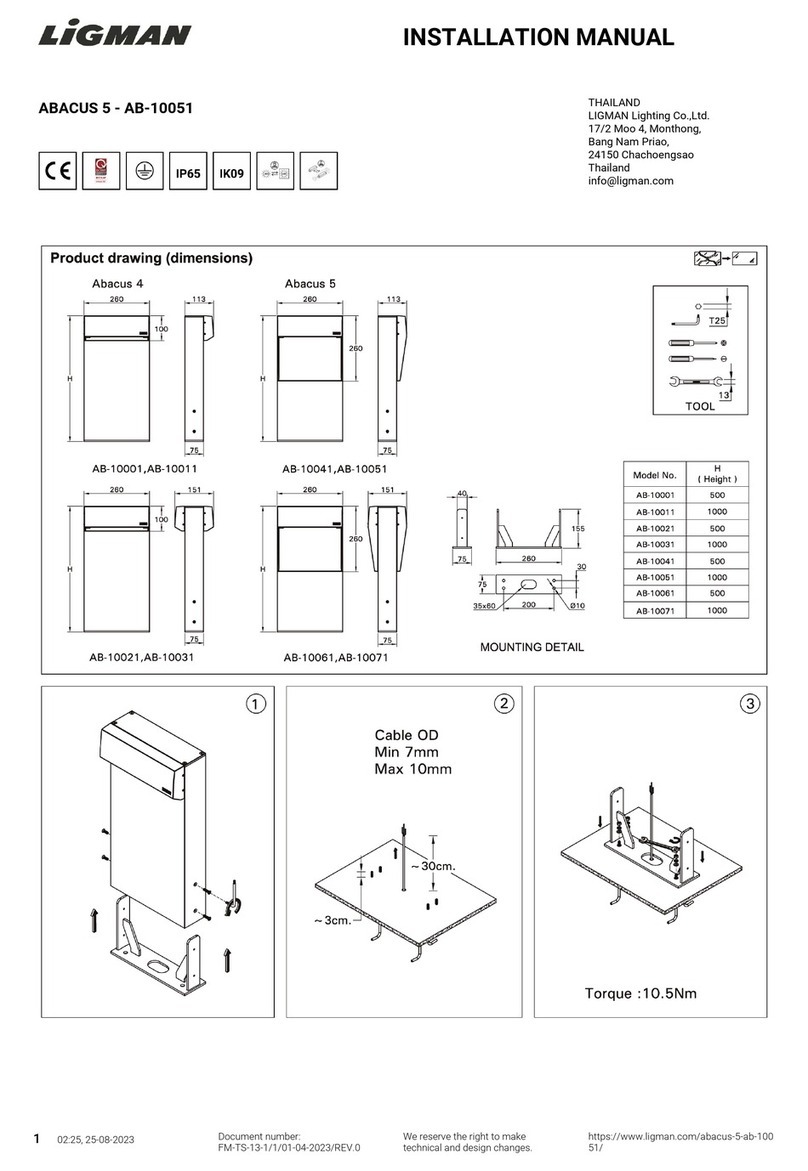 LIGMAN AB-10051 User manual