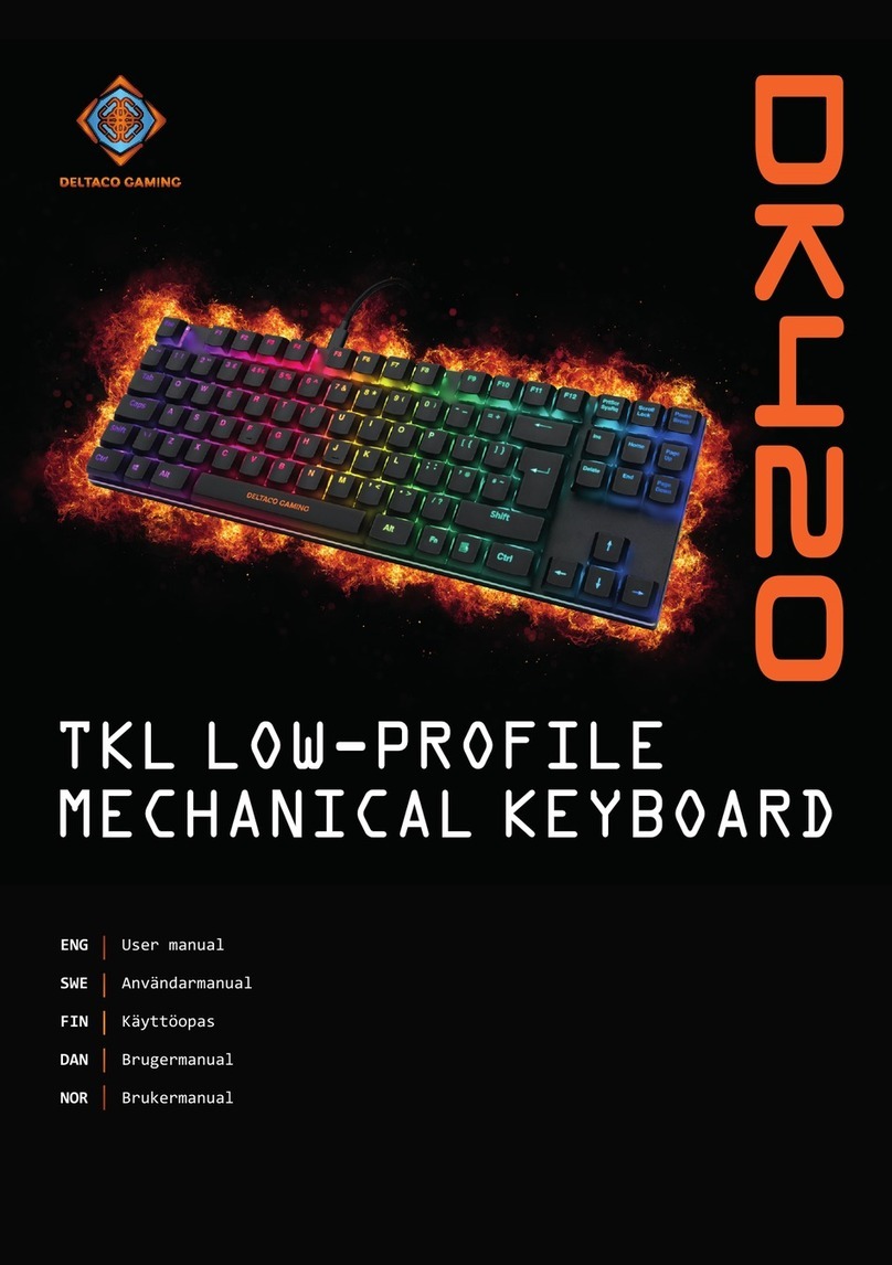Deltaco Gaming DK420 User manual